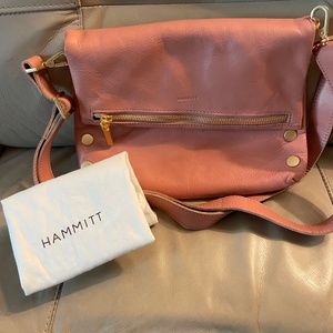 Hammitt VIP Medium Pink Sands Foldover Crossbody Bag/Purse